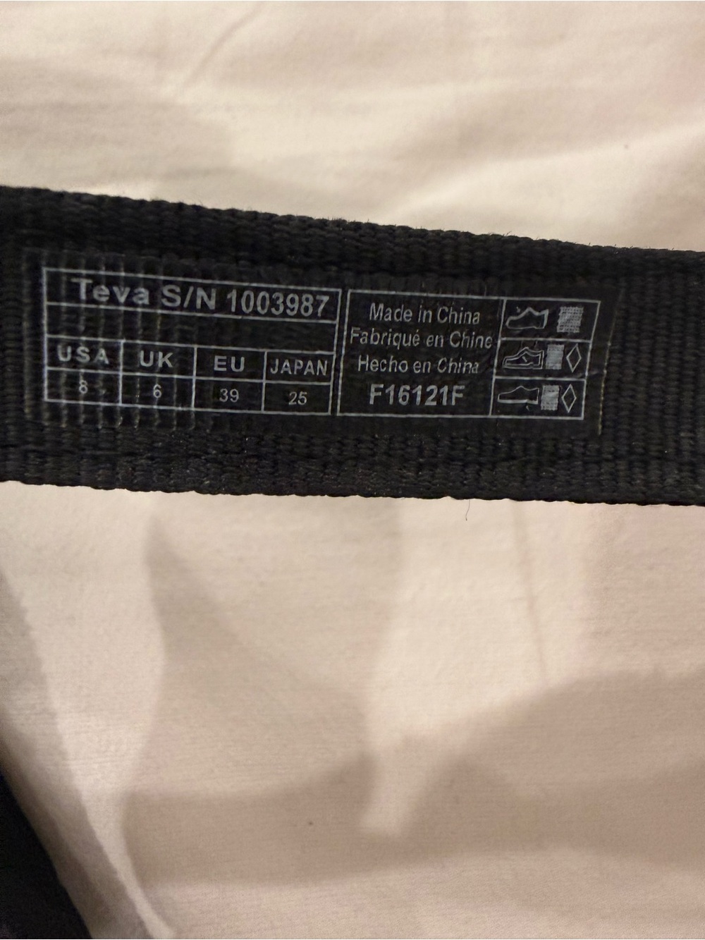 Black Women's Teva Sport Sandals - Size 8 - Picture 4 of 4
